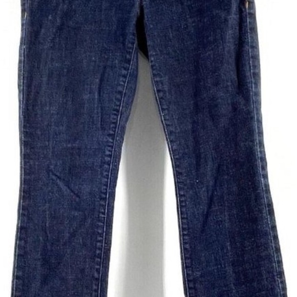 Tommy Hilfiger Women's Low Rise Dark Wash Bootcut Denim Jeans Size 4R - 28W - Picture 13 of 13